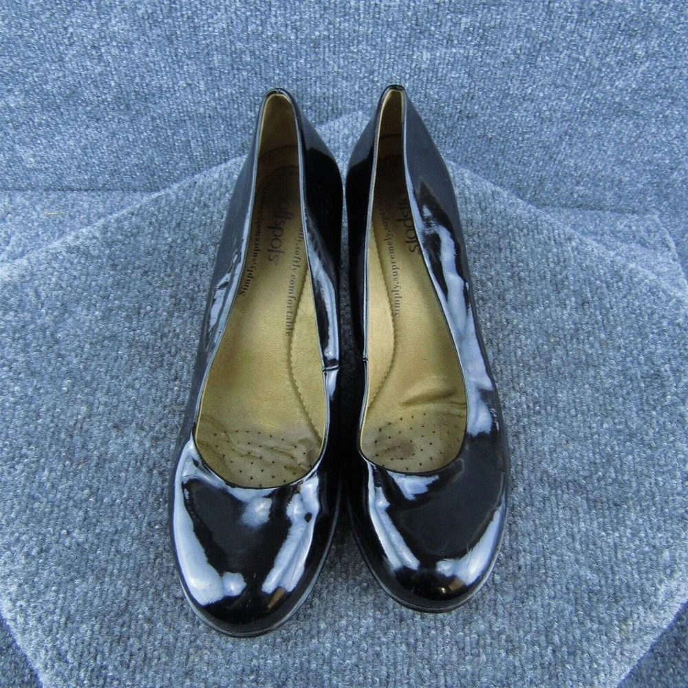 Softspots Women Pump Heel Shoes Black Synthetic Size 7.5‎ Medium
